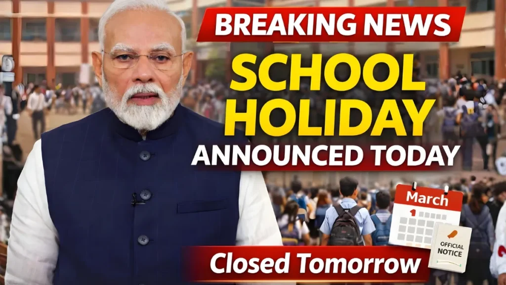 Current image: School Holiday Announced Today